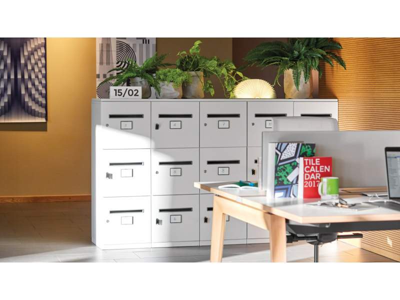 Schliessfachschränke weiss Lockerschränke Büro Steelcase Share It Schließfächer