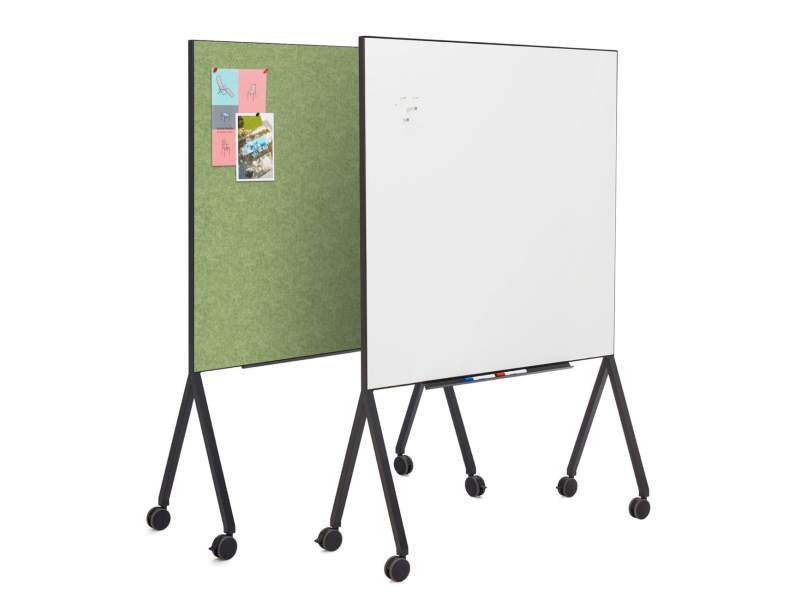 Moderationstafel Schreibtafel Whiteboard mobil Moderationstafeln Pinnwand Embru eQ Mobile Board