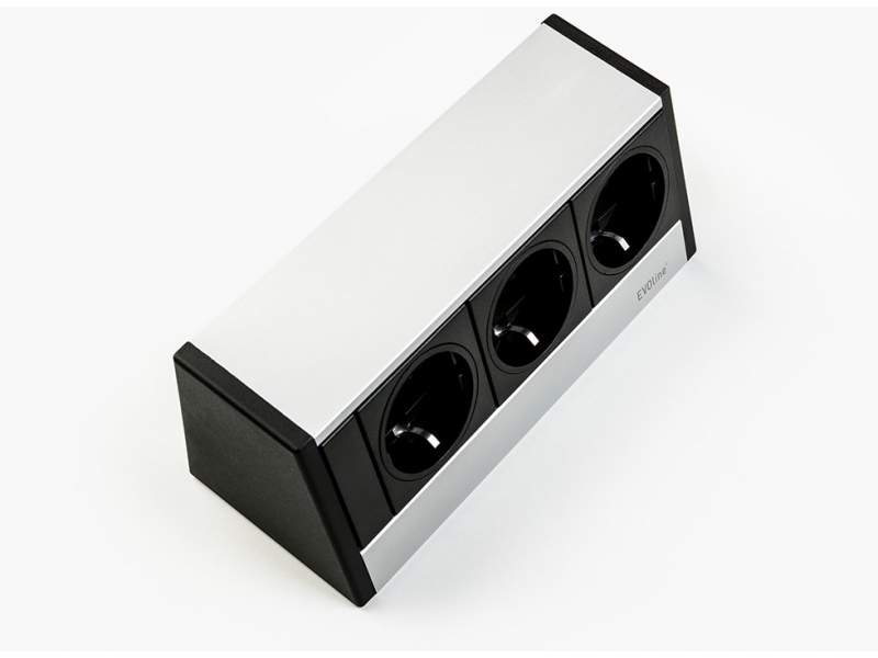 Bürobedarf Steckerleiste Elektro-Steckdosen EVOline R-Dock