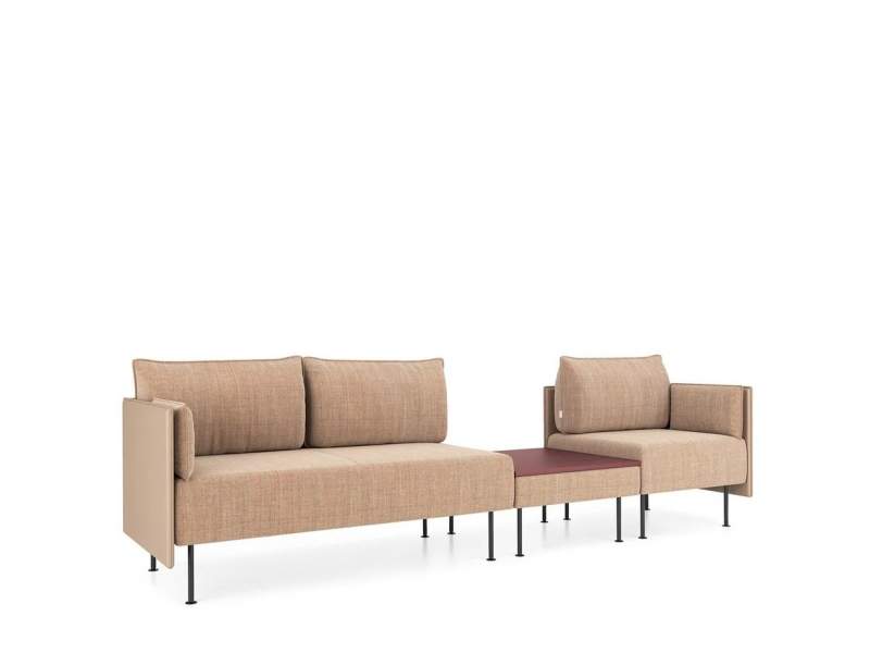 Modulare Sitzgruppen beige Lounge Sitzmöbel Kusch+Co Creva Soft Landscape