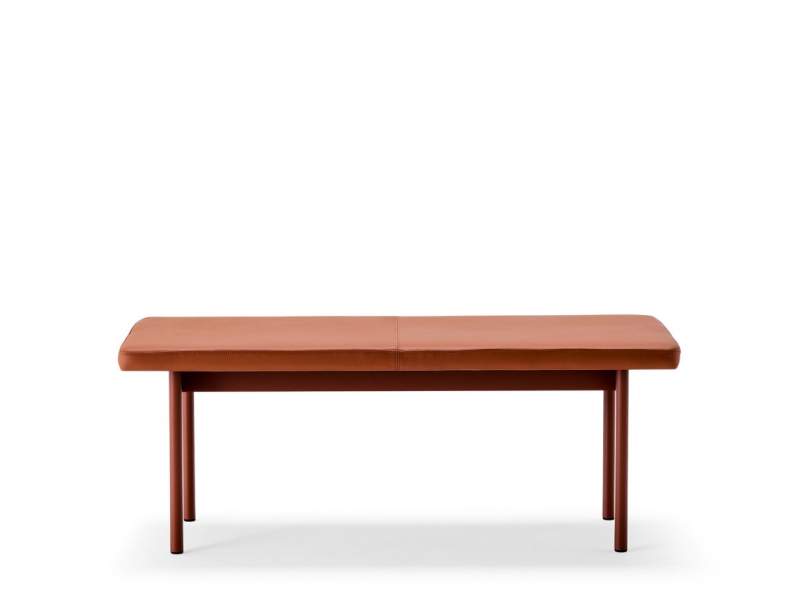 Bank Leder braun Bänke Lounge Offecct Font Bench