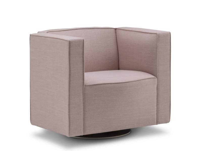 Loungesessel rosa Sessel Lounge Sitzmöbel Säulenfuss Offect Pauline