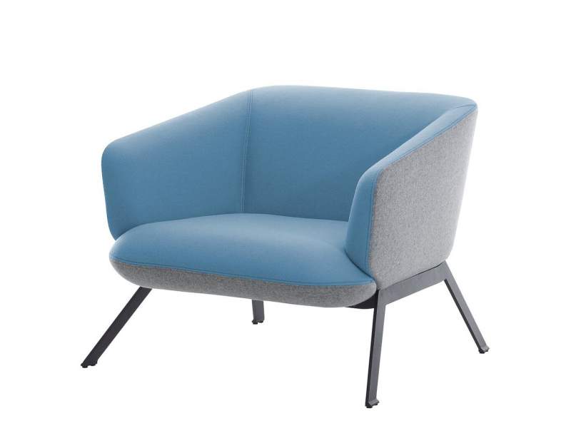 Loungesessel blau Sessel Lounge Consento Assmann Büromöbel Siena