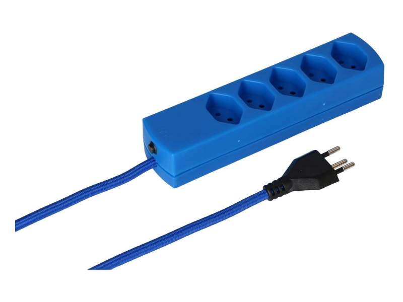 Kabelführungen Elektrifizierungen blau Steckdosenleiste MAX HAURI AG, Steckdosenleisten