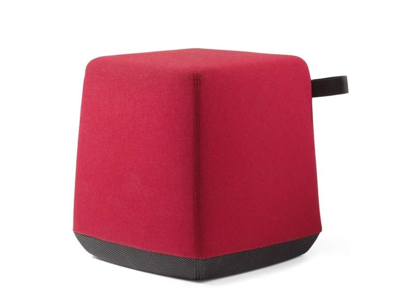 Polsterhocker rot Hocker Lounge Dauphin Allora Poufs