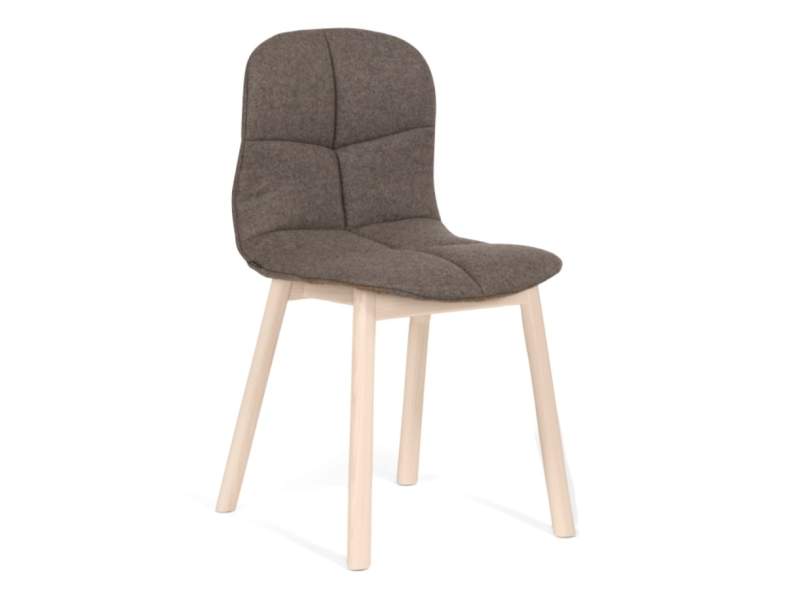 Besucherstuhl braun Besucherstühle Holz Konferenzstuhl Materia Neo Lite Soft