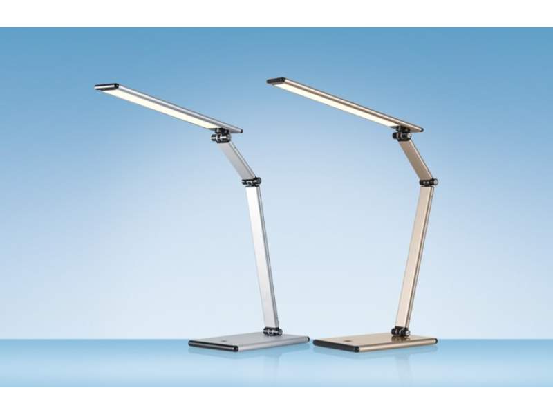 Tischlampe modern Schreibtischlampe Design LED Tischleuchte Metall, Hansa, LED Slim