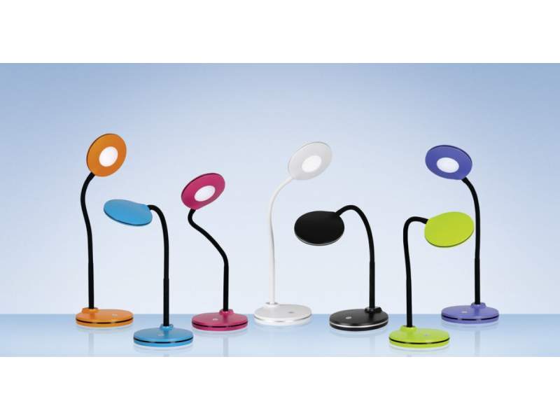 farbige Tischleuchten Schreibtischlampe LED Schreibtischlampen modern Tischlampen LED Styro Hansa LED Splash