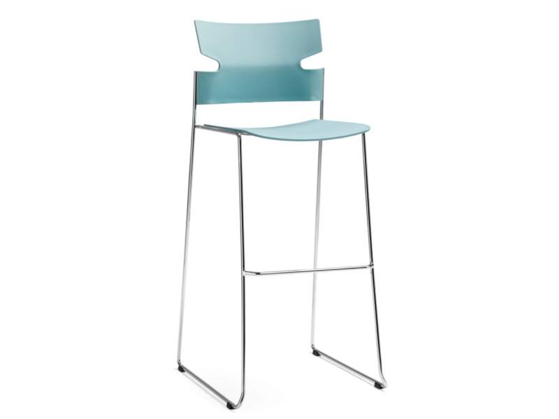 Barstuhl türkis Barstühle Materia, Stack Barhocker