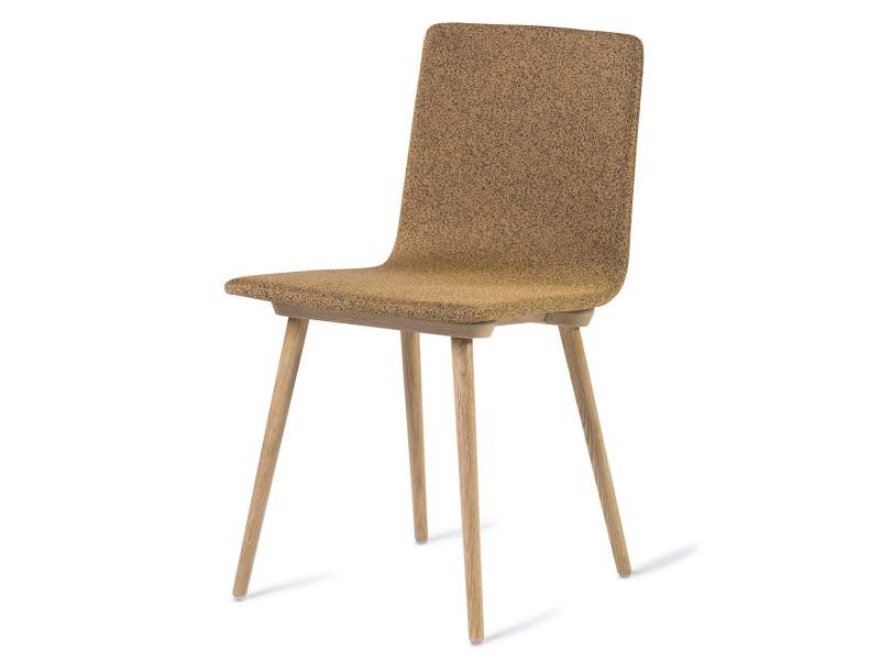 Besucherstuhl braun Konferenzstühle Cafeteria Stühle Holz Besucherstühle Skandiform, Bombito