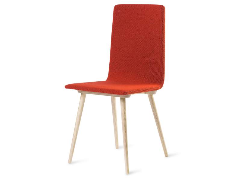 Besucherstuhl rot Konferenzstühle Cafeteria Stühle Holz Besucherstühle Skandiform, Bombito High
