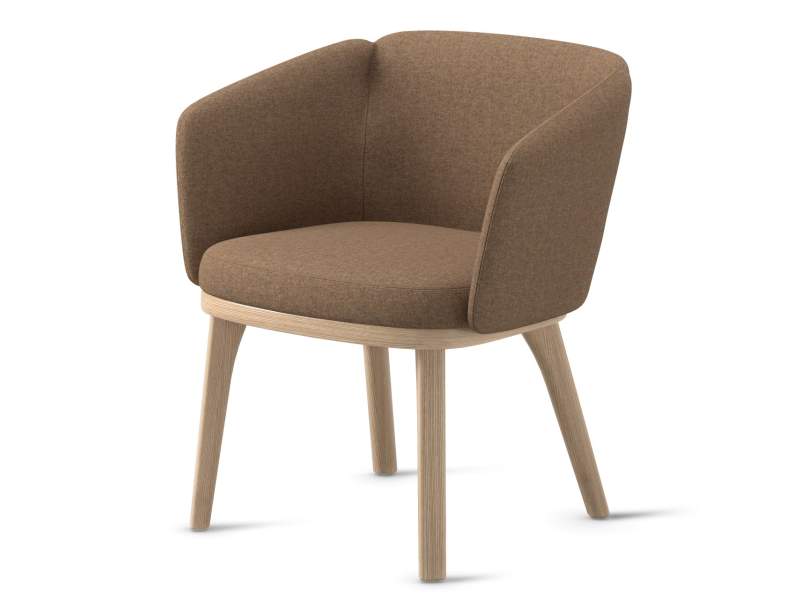 Loungesessel braun Sessel Lounge Holz Skandiform Central