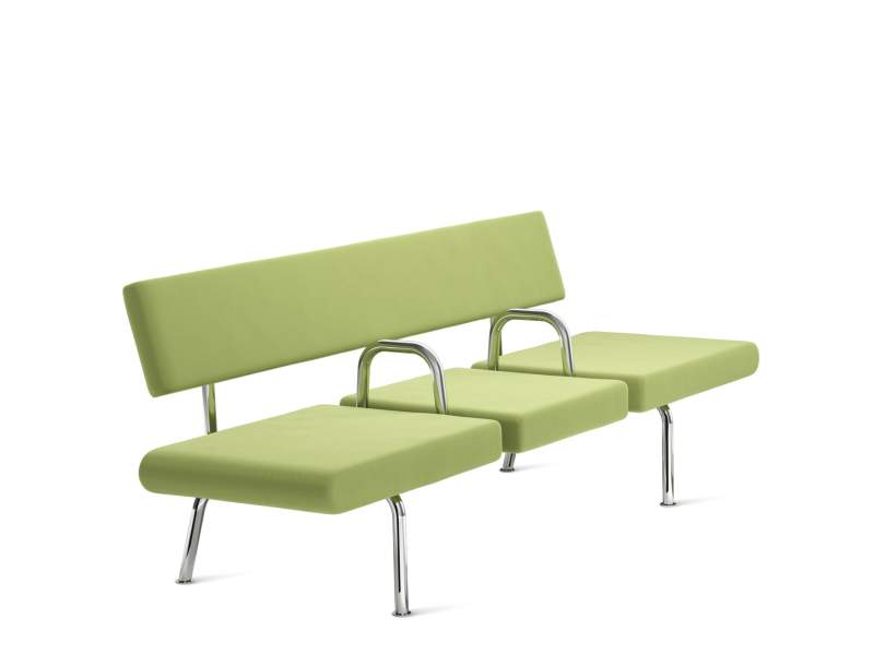 Bank grün Banksofa mit Zwischenarmlehnen Skandiform Noon