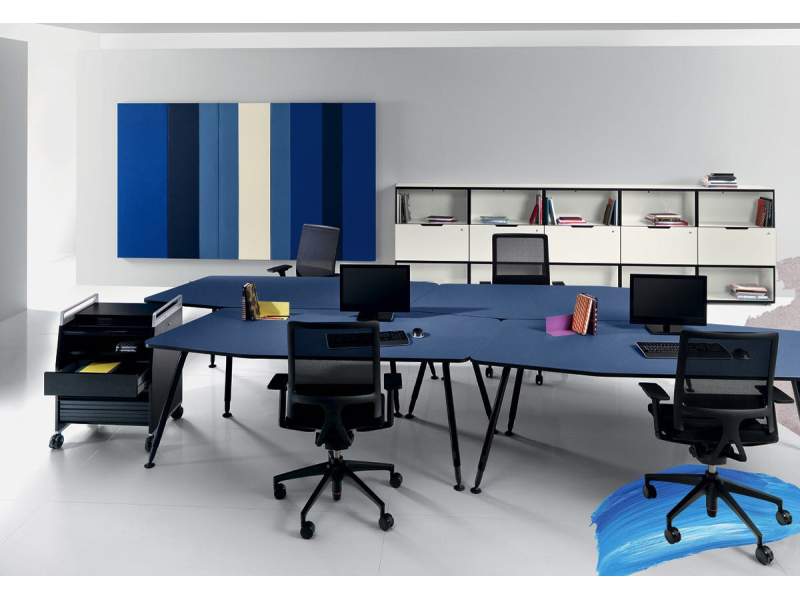 Working Landscapes Schreibtische Büro Schreibtisch Arbeitstisch Teamarbeit Team-Tische Blaha Office Bend