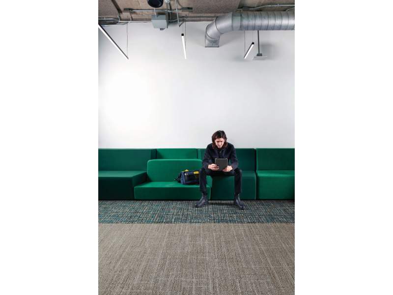 Textiler Bodenbelag Teppichfliesen Interface Open Air 401 - Neutrals