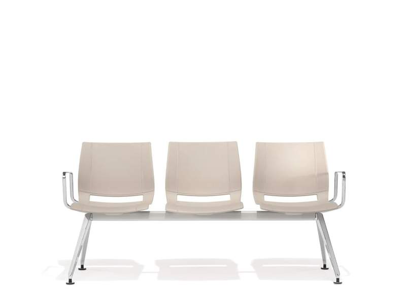 Traversenbank beige Traversenbänke Kunststoff Bank Kusch+Co uni_verso