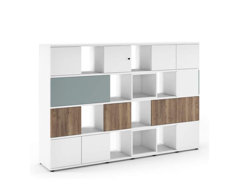 Büroschränke Holz Kunstoff Modular Büroschrank drehbar Regal weiß Assmann Cubas
Ausgezeichnet mit German Design Award