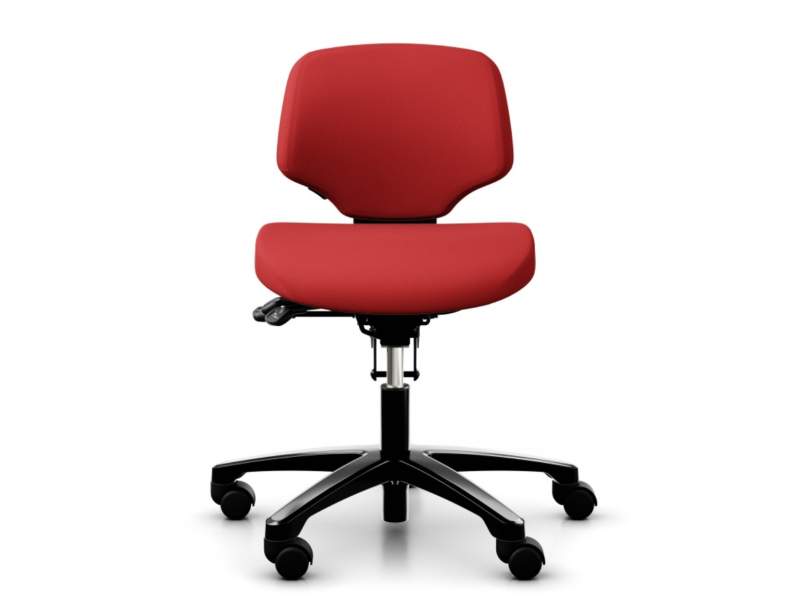 Büro Drehstuhl rot Drehstühle ESD Kassenstuhl Flokk RH Activ 200 - 202