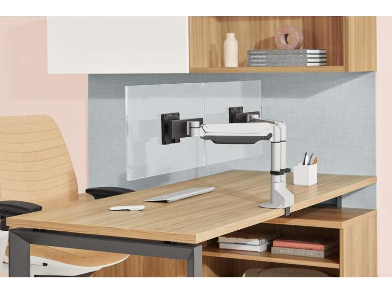 Schwenkarm Monitorarm Monitorarme Steelcase FSMA Intro Top Down