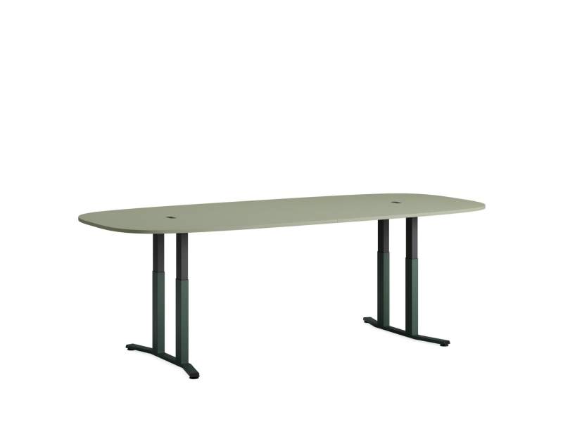 höhenverstellbarer Konferenztisch Büro Konferenztische höhenverstellbar Steelcase Migration SE höhenverstellbarer Besprechungstisch
abgerundete Tischplatte
