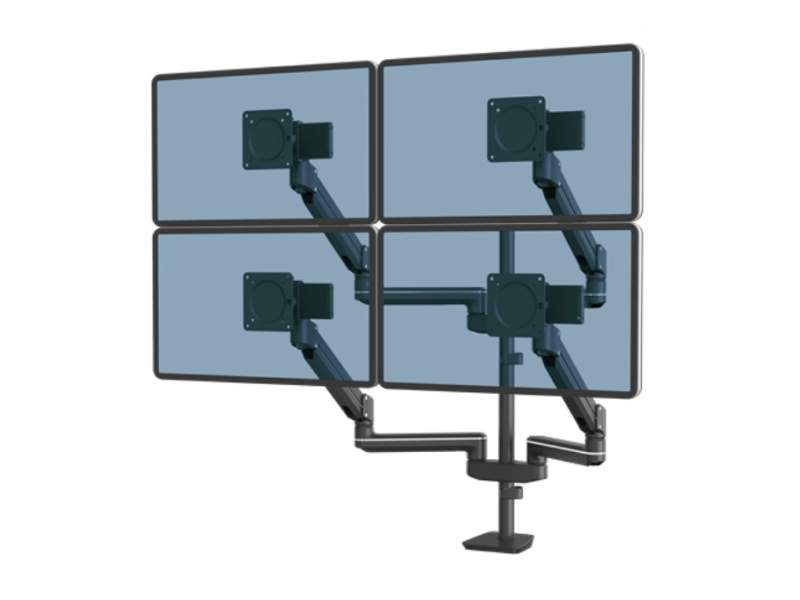Monitorhalter Tischhalterungen schwarz Monitorhalterungen Fellowes Tallo Modular™ Monitorarm 4FMS - Schwarz