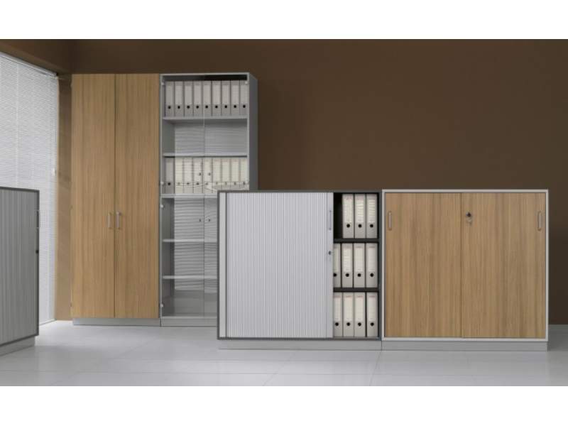 Aktnschrank, Holzfronten, Glasfronten, BALMA, J_SYSTEM