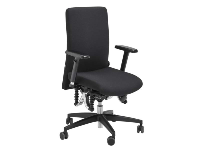 Ergonomischer Bürostuhl schwarz Schreibtischstuhl ergonomisch Drehstuhl Büro Drehstühle Haider BIOSWING 350/360 iQ