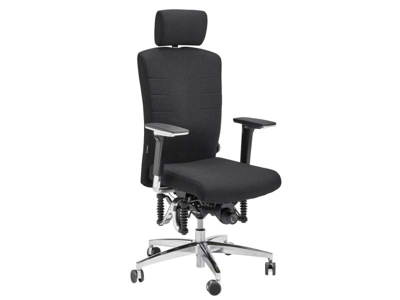 Ergonomischer Bürostuhl schwarz Schreibtischstuhl ergonomisch, Haider BIOSWING 550/560 iQ