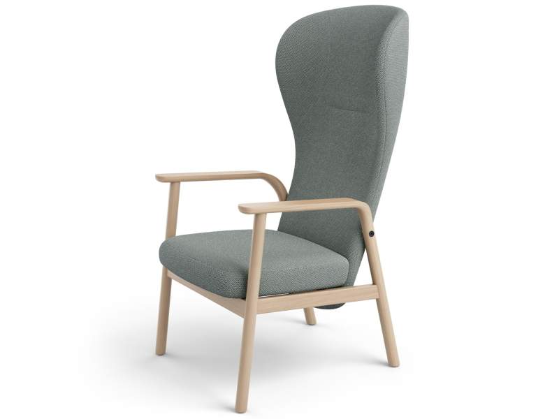 Verstellsessel grau Sessel Lounge Holz Loungesessel Brunner feel