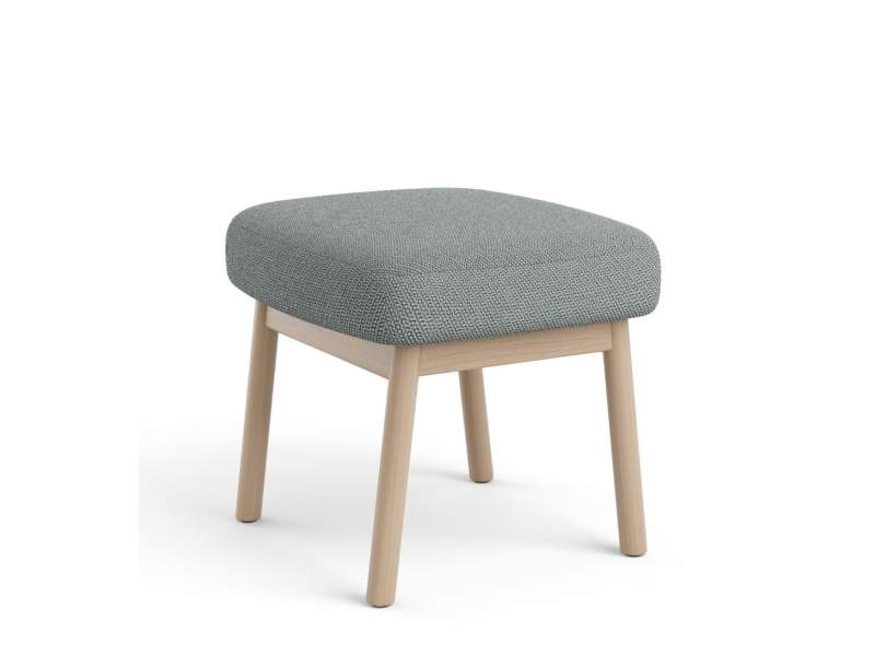 Polsterhocker Holz Hocker grau Brunner feel