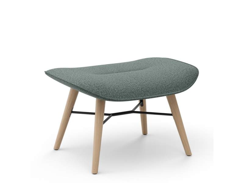 Polsterhocker Holz Holcker grün Brunner ray soft lounge