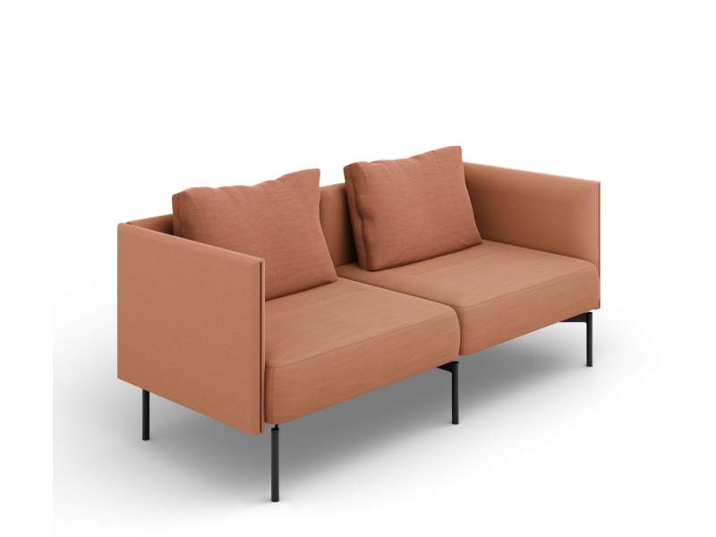 Loungesofa orange Sofa Lounge Brunner oval