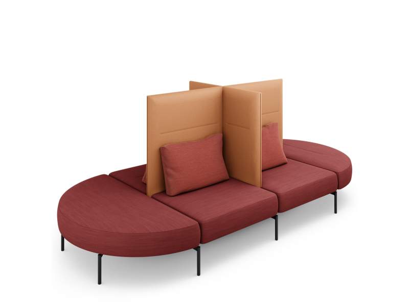 Modulare Sitzelemente Lounge Sitzmöbel Brunner oval
