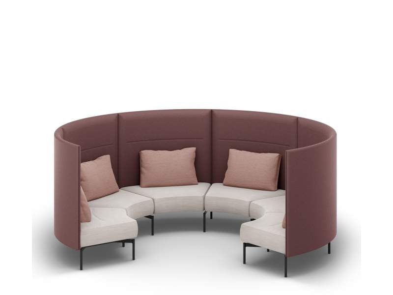 Loungesystem rund Lounge modulare SItzelemente Brunner oval