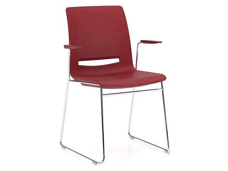 Besucherstuhl rot Besucherstühle Cafeteria Stuhl stapelbar Konferenzstuhl Kuffenstuhl Kusch+Co V-Care
ausgezeichnet mit Reddot 
ausgezeichnet mit German Design Award