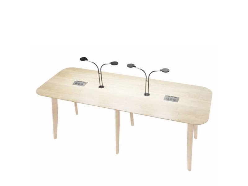 Konferenztisch Holz Konferenztische mit Beleuchtung Esstisch Connection Plenti
Tischplatte mit abgerundeten Ecken