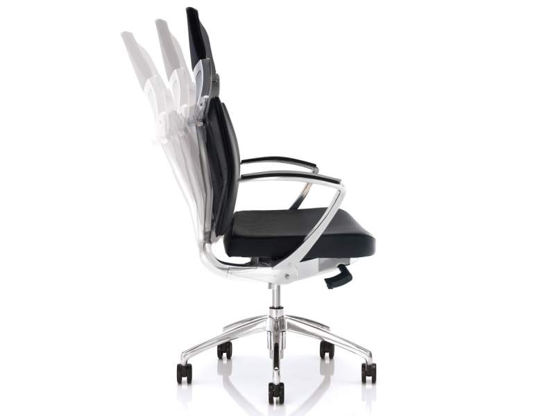 Bürostuhl schwarz Drehstuhl Aluminium, Netzrücken, Bürodrehstuhl, estel, Uniqa