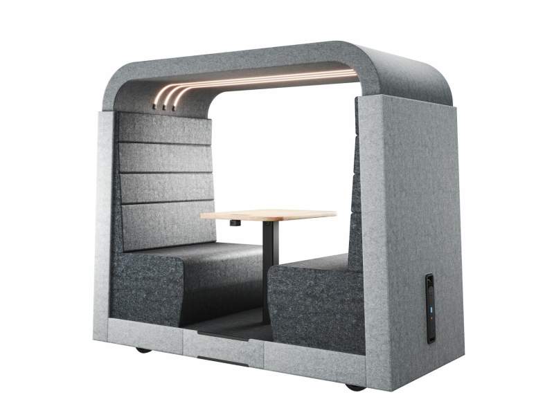 akustik Meetingbox abgeschirmte Konferenzplätze Assmann Büromöbel Syneo Soft Freestyle