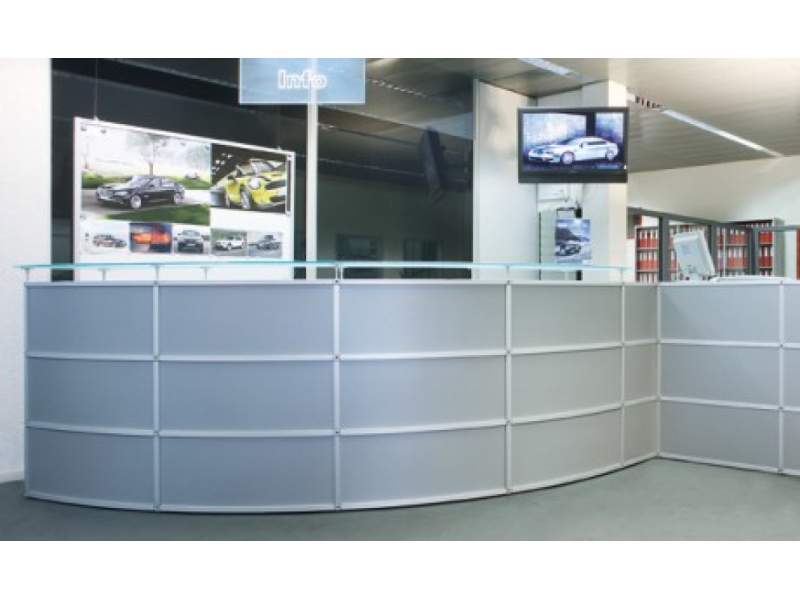 Empfangstheke groß Empfangstheken Büro, AluOffice, Empfangstheke