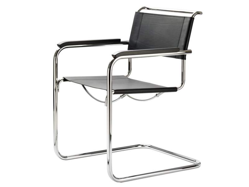 Besucherstuhl schwarz Besucherstühle Konferenzstühle Freischwinger Thonet S 34