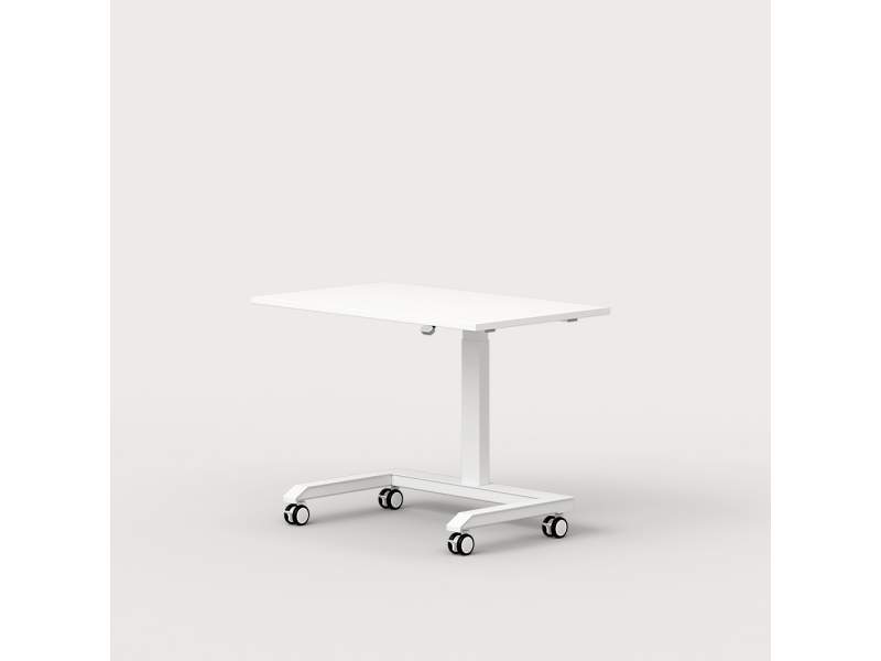 Homeoffice Schreibtisch weiss Rolltisch Home office Leuwico MIA