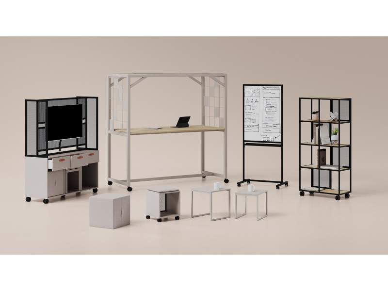 Modulares Büromöbelsystem Nowy Styl Offa für flexible Arbeitsbereiche