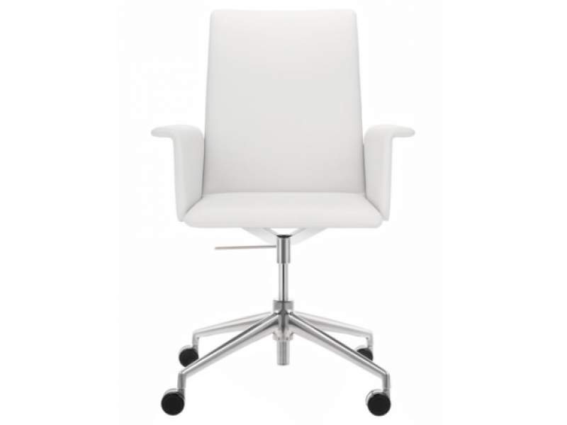 Design Chefsessel Leder weiss Bürodrehstühle mit Armlehnen Brunner, fina soft Bürodrehstuhl