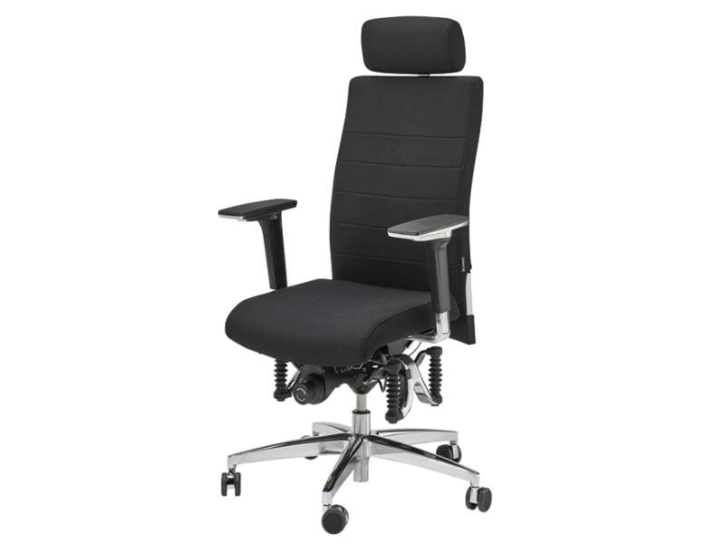 Ergonomischer Bürostuhl schwarz Schreibtischstuhl ergonomisch Drehgstuhl Büro Drehstühle  Haider BIOSWING 660/670 iQ