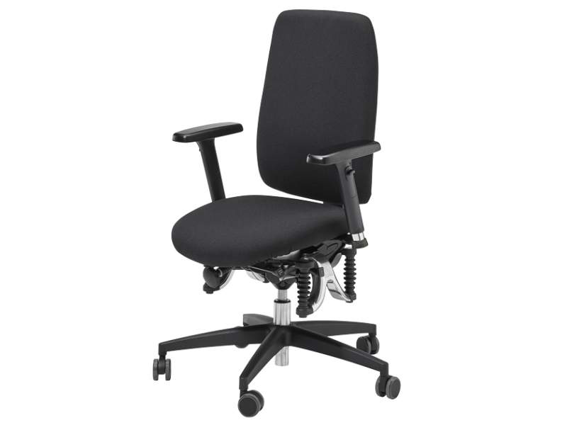 Ergonomischer Bürostuhl schwarz Schreibtischstuhl ergonomisch Drehgstuhl Büro Drehstühle Haider BIOSWING 260 iQ
