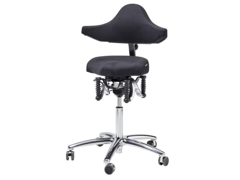 Ergonomischer Bürostuhl schwarz Schreibtischstuhl ergonomisch Drehstuhl Haider BIOSWING Boogie stretch