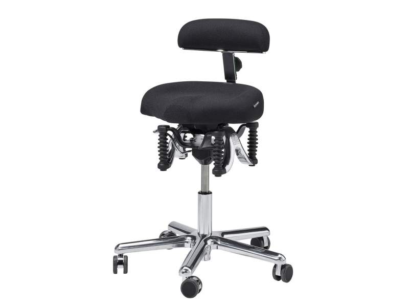 Ergonomischer Bürostuhl schwarz Schreibtischstuhl ergonomisch Drehstuhl Haider BIOSWING Boogie classic
