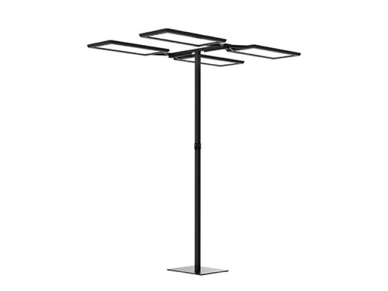 LED Stehleuchten dimmbar Stehleuchte modern Büroleuchte schwarz Waldmann Yara.quadH