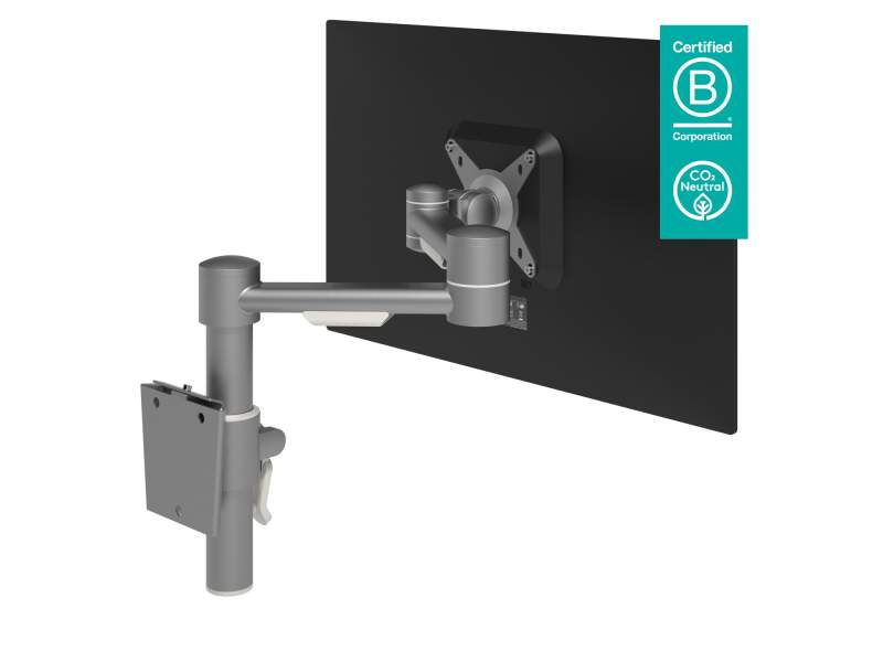 Monitorhalterung, Tischklemme, Kabellochbefestigung, Monitor-Befestigung Dataflex Viewmate Monitorarm - Schreibtisch 052