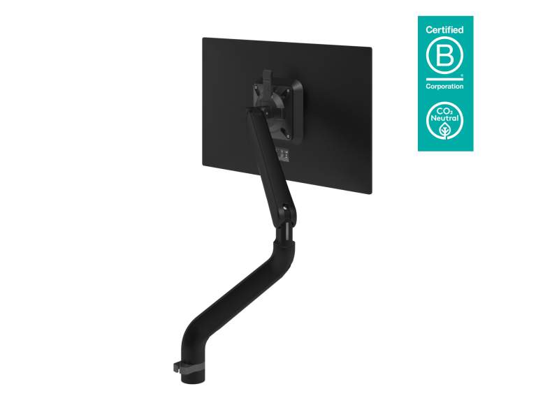 Monitorhalterung schwarz Monitor-Befestigung Dataflex Viewprime plus Monitorarm - Schreibtisch 113